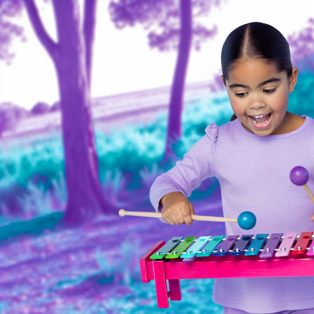 A peaceful environment where a parent and child are engaged in artistic activities, surrounded by soft purples and blues.