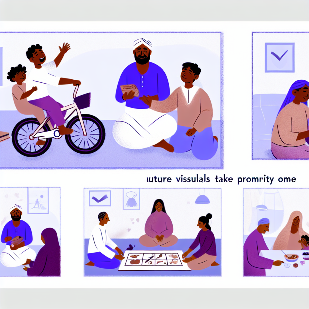 Different Parenting Styles and Their Impact on Children A visual representation of different parenting styles, featuring calming colors like soft purples and blues.