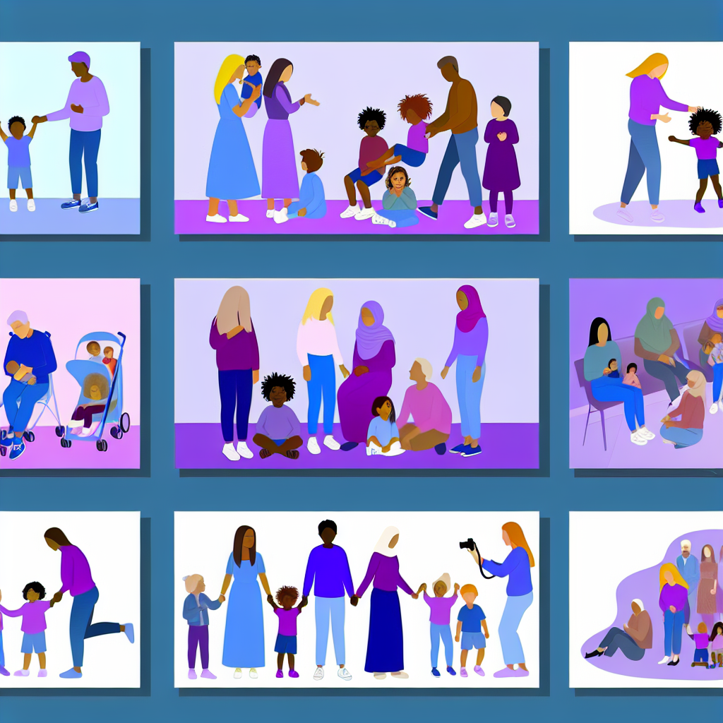 Effects of Parenting Styles on Child Development Illustration depicting the effects of parenting styles on children's emotional and social development, in soft purples and blues.