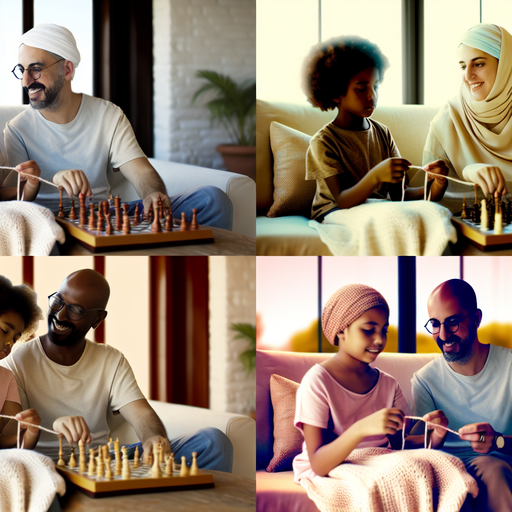 Diverse Families and Their Parenting Approaches A soothing image that showcases a diverse family interacting, highlighting different parenting styles in calm tones.