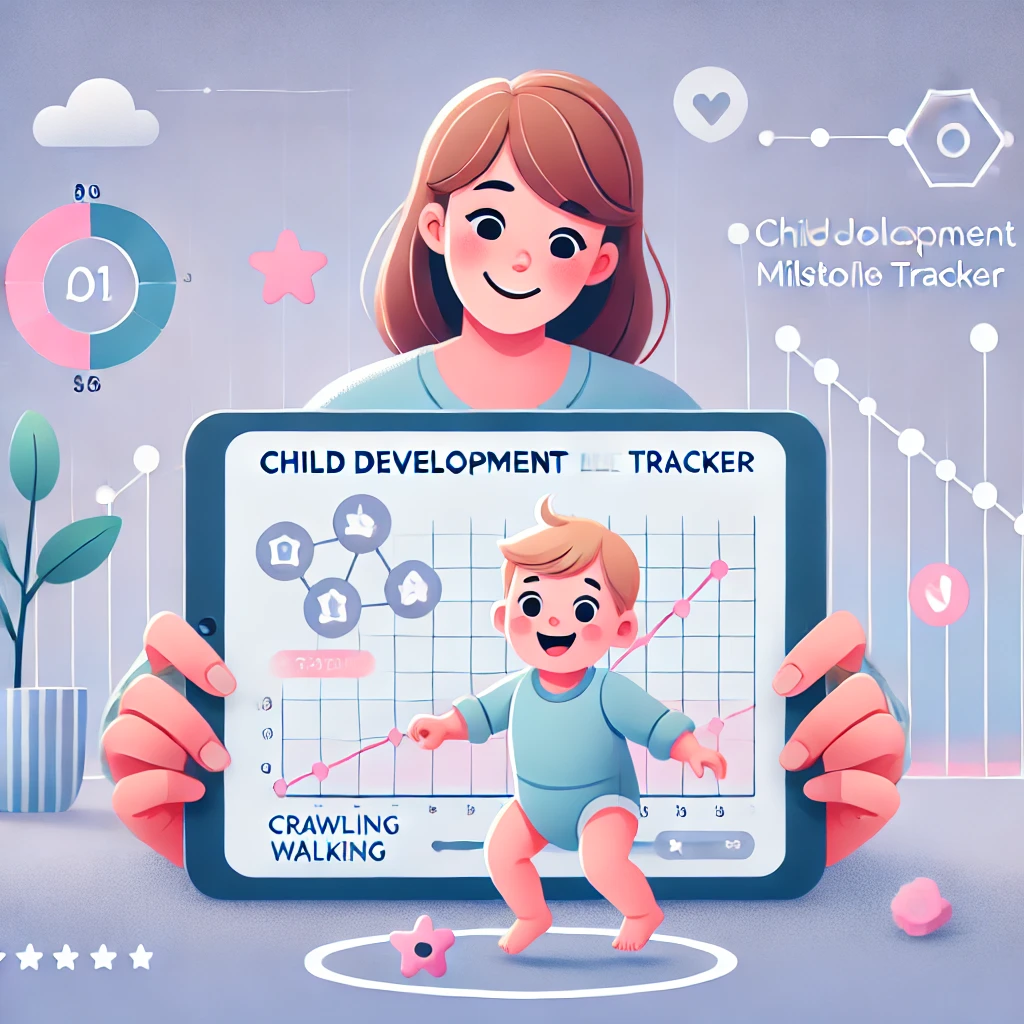 Track child developmental milestones